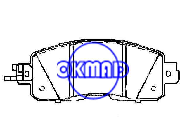 NISSAN Altima NISSAN Leaf 2014-201 Brake pad set FMSI:8878-D1650 OEM: D1060-3TA0A