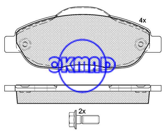 PEUGEOT 3008/308 CC 브레이크 패드 세트 FMSI:8922-D1696 OEM: 1613259380/4253.93/4254.26 WVA24660,F1696