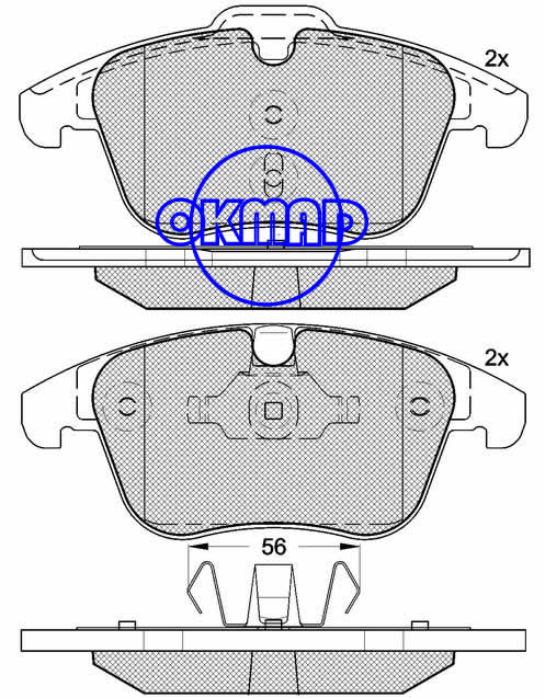 Jeu de plaquettes de frein VOLVO S60 s80 v70 xc70, Ford Galaxy Mondeo S-Max, Land Rover LR2 Range Rover FMSI : 8421-D1306 OEM : 1 379 971 WVA : 24123, F1306
