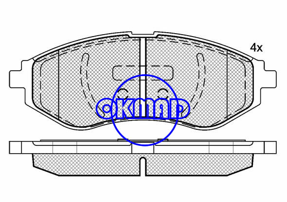 CHEVROLET AVEO Hatchback Sedan KALOS Lova,DAEWOO AVEO KALOS Sedan, HOLDEN BARINA conjunto de pastilhas de freio FMSI:8385-D1269 OEM:96534653 WVA:23974,F1269