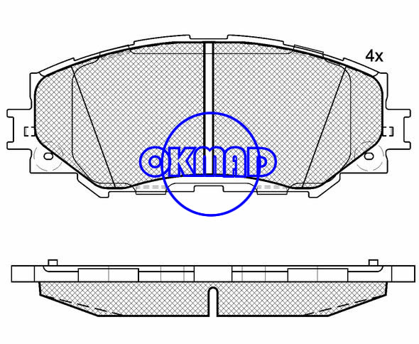TOYOTA Corolla Rav4 MATRIX RUKUS URBAN VERSO WISH MPV YARIS/VITZ LEXUS HS250h pastilha de freio FMSI:8330-D1210 OEM:04465-42160 WVA:24336,F1210