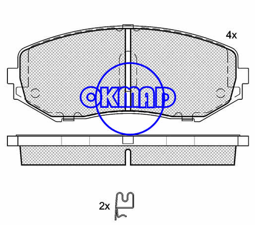 Suzuki Grand Vitara II Bremsbelag FMSI:8307-D1188 OEM:55200-65J00 WVA:24346,F1188