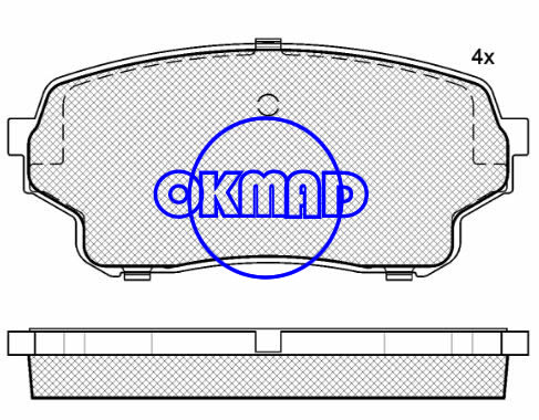 SUZUKI GRAND VITARA XL-7 Pastilha de freio FMSI:8211-D1105 OEM:55200-50J01 FDB4077 TRW:GDB3490 WVA:24301,F1105