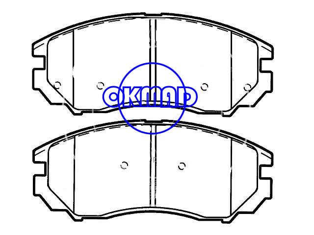 HYUNDAI Tiburon SE Pastilha de freio FMSI:8210-D1104 OEM:5810-2CA0,F1104