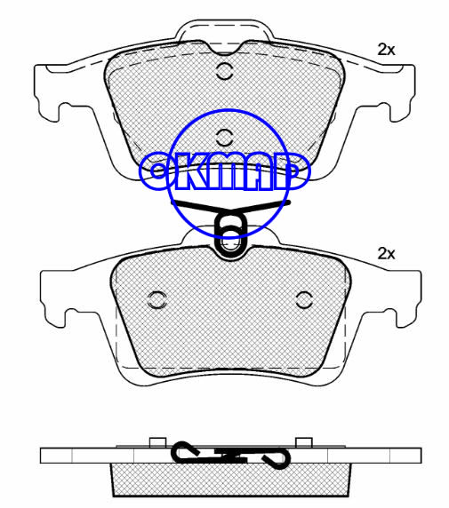 포드 포커스 MAZDA 3 볼보 C30 C70 S40 V50 브레이크 패드 FMSI: 7957-D1095 OEM: 5W93-2200-AA FDB1931 WVA: 24240, F1095