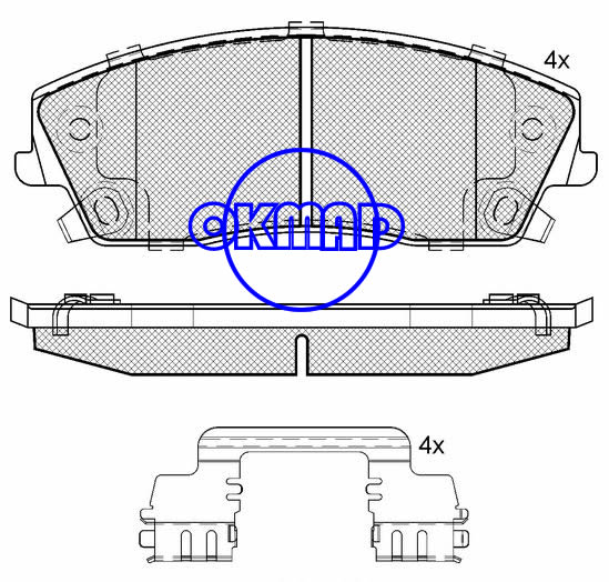 CHRYSLER 300 C 300 RWD DODGE Challenger SE Charger Magnum Pastilha de freio FMSI:7962-D1056 OEM:5142555AA WVA:24166,F1056