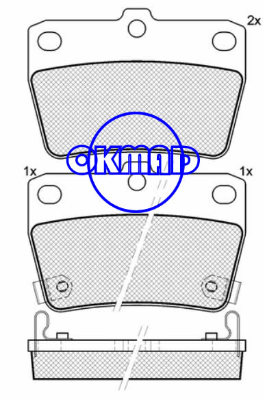 CHERY TIGGO 3 TOYOTA RAV 4 Mk II Brake pad FMSI:7955-D1051 OEM:04466-42010 FDB1531 TRW:GDB3279 WVA:23656,F1051