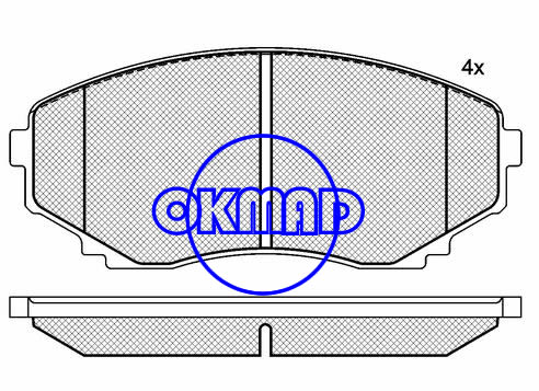 MAZDA E-SERIE Box MAZDA MPV I II 4WD Brake pad FMSI:7941-D1038/7430-D551 OEM:CBZ2-33-22Z FDB1445 TRW:GDB1177/GDB3255/GDB3326 WVA:23515,F1038