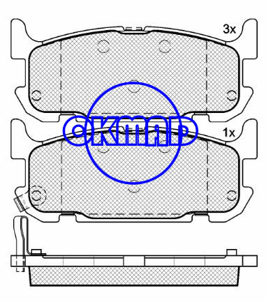 MAZDA MX-5 II (NB) Miata Sport Brake pad FMSI:7903-D1002 OEM:NCY3-26-43Z WVA:24029, F1002