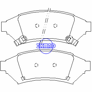 PONTIAC Grand Prix 2004 Plaquette de frein FMSI : 7901-D1000 OEM : 18048676 WVA : 24859, F1000