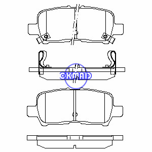 BUICK Allure LaCrosse CHEVROLET Impala PONTIAC Grand Prix Brake pad FMSI:7900-D999 OEM:18048690, F999