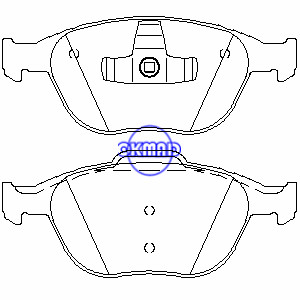 FORD FIESTA FOCUS SVT Estate TOURNEO CONNECT TRUCK TRANSIT CONNECT Pastilhas de freio FMSI:7871-D970 OEM:1355950 FDB1568 TRW:GDB1532 WVA:23440 23441, F970