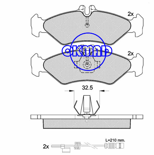 MERCEDES BENZ SPRINTER 2-t BOX BUS Platform/Chassis Sprinter VW LT Mk II Box BUS Platform/Chassis Brake pad FMSI:7850-D951 8753-D1545 OEM:003 420 64 20 FDB1039 TRW:GDB1262 WVA:21621, F951