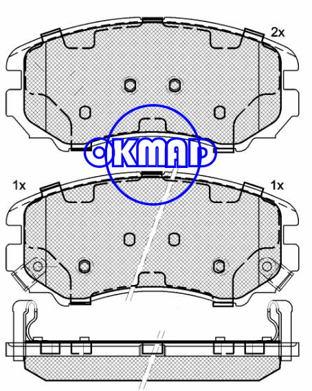 HYUNDAI COUPE ELANTRA SONATA Tiburon Tucson KIA Magentis Optima Soul Sportage Brake pad FMSI:7825-D924 7990-D924 8386-D924 8232-D924 OEM:58101-1FE00 FDB1733 TRW:GDB3352 GDB3386 GDB3422 WVA23891 23892 23893, F924