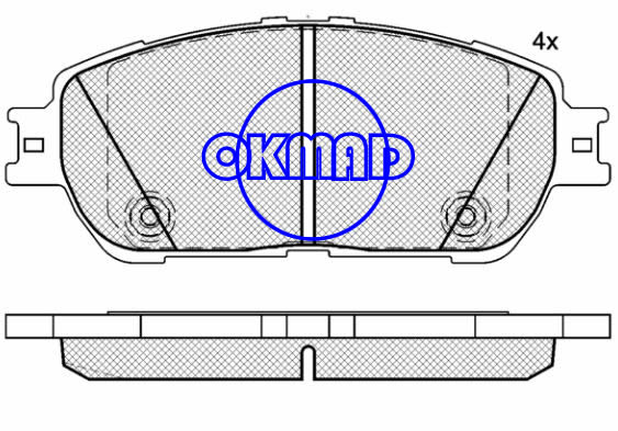 LEXUS ES300 ES330 TOYOTA Avalon Camry Sienna Solara Tacoma RWD Pastilha de freio FMSI:7785-D906 7896-D906 OEM:04465-33270 TRW:GDB7677 WVA23855, F906