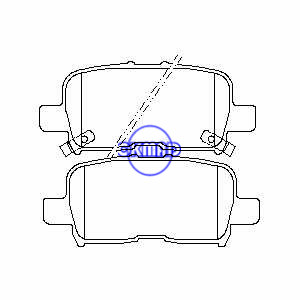 ACURA MDX (YD1) (YD2) HONDA Odyssey Pilot Brake pad FMSI:7740-D865 OEM:43022-S0X-A00, F865