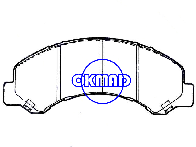 CHEVROLET TRUCK W3500 W4500 W5500 Tiltmaster GMC TRUCK Forward ISUZU COMMERCIAL Brake pad FMSI:7698-D826 OEM:8-97168-634-0, F826