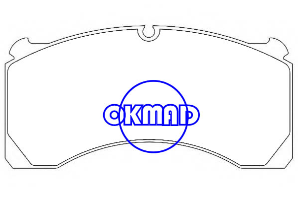 Plaquette de frein de camion MERITOR VOLVO OEM: 15224835T400 FDB1314 FDB1857 GDB5082 WVA: 29124, FW29124