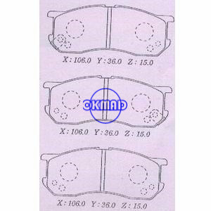 DAIHATSU ATRAI HIJET TOYOTA SPARKY Plaquette de frein OEM: 04491-87507-000 MKD0030M AN-444WK, FD0030