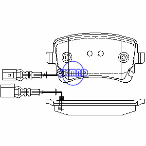 AUDI A6 Quattro A8 Quattro RS4 RS6 S4 S6 S8 VOLKSWAGEN Phaeton Pastilha de freio FMSI:7291-D1018 OEM:3D0 698 451 WVA:23326/23882/23883 TRW:GDB1508,F1018