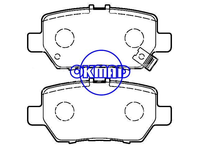 Pastilha de freio HONDA LEGEND IV FMSI:D1090-7995 OEM:43022-SJA-000 WVA:25166,F1090