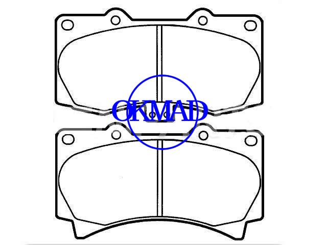 Pastilha de freio HUMMER H3 FMSI: 8225-D1119 OEM: 15240794, F1119