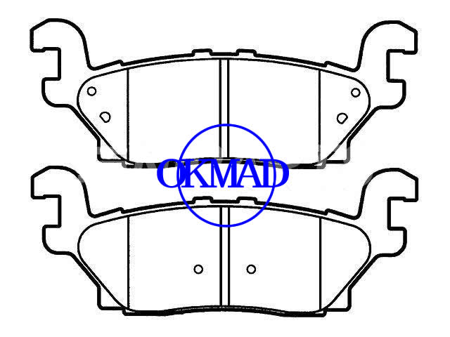 Pastilha de freio HUMMER H3 FMSI:8226-D1120 OEM:15240812,F1120