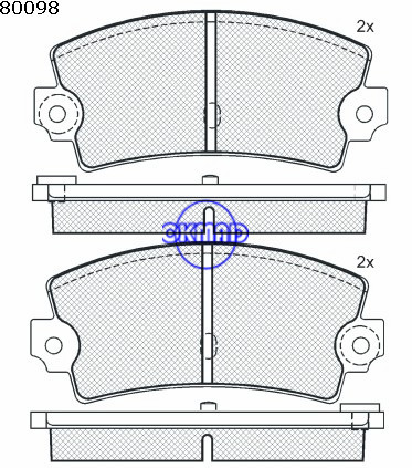 ALPINE A310 RENAULT 17/12/18/21/25/30 RENAULT ESPACE I/II RENAULT FUEGO (136_) RENAULT 5 pastilha de freio FMSI:D1163-8274 OEM:77 01 602 289 WVA:20336,F1163