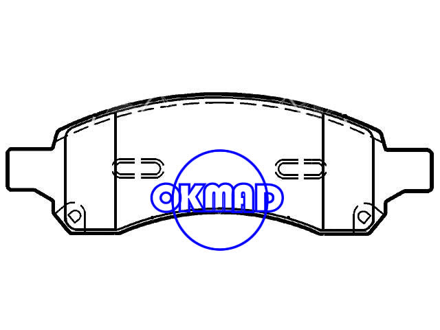 BUICK ENCLAVE RAINIER CHEVROLET SSR TRAILBLAZER GMC ACADIA ENVOY ISUZU ASCENDER SAAB 9-7X SATURN OUTLOOK pastilha de freio FMSI: D1169-8282 / 8410 OEM: 88965681, F1169