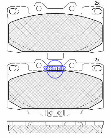 SUBARU FORESTER SUBARU IMPREZA Saloon IMPREZA Saloon Estate pastilha de freio FMSI:D1182-8298 OEM:26296-FE070,F1182