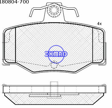 NISSAN ALMERA II ALMERA TINO (V10) Pastilha de freio PRIMERA FMSI: D1187-8305 OEM: 44060-3F025 WVA: 21545, F1187