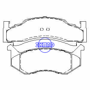 DODGE TRUCK CB300 CB350 CB400 CB450 RD200 RD250 D300 D350 D450 M300 M350 M400 M450 W200 W250 W350 PLYMOUTH Voyager Pastilha de freio FMSI:7019A-D123, F123