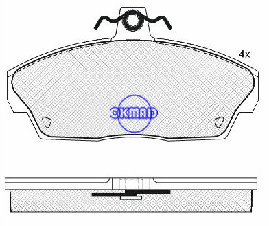 LAND ROVER FREELANDER Soft Top pastilha de freio FMSI:D1255-8374 OEM:SFP100360 WVA20224/23404,F1255