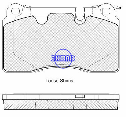 Plaquette de frein LAND ROVER RANGE ROVER SPORT (LS) FMSI : D1263-8380 OEM : SFP500070 WVA20217, F1263