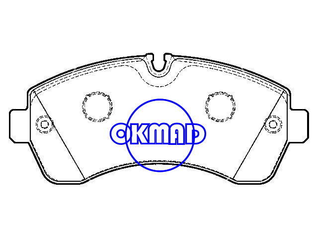 MERCEDES BENZ SPRINTER 3-t 3.5-t 4.6-t 5-t VW CRAFTER DODGE TRUCK Sprinter 30-35 Plaquette de frein FMSI : 8383-D1268 8383-D1699 OEM : 0044206820 FDB1777 GDB1696 WVA : 29200, F1268