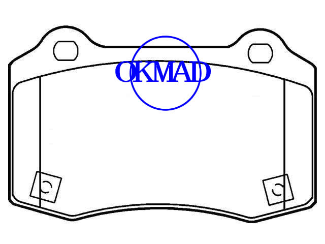 Pastilha de freio JEEP GRAND CHEROKEE III (WH) FMSI:D1270-7831 OEM:68003610AA,F1270