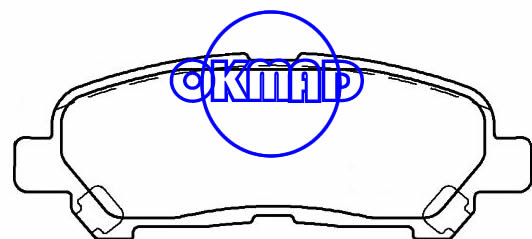 Pastilla de freno híbrida TOYOTA Highlander FMSI: 8437-D1325 OEM: 04466-48120 WVA: 25481, F1325