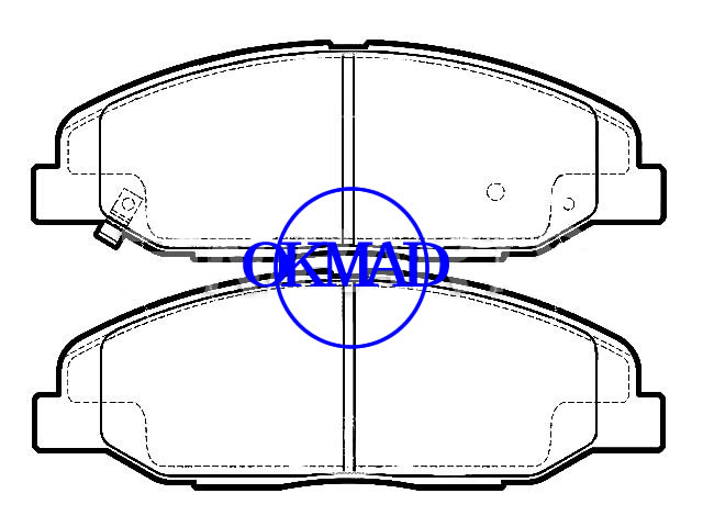 Pastilha de freio Cadillac CTS FMSI:D1332-8444 OEM:25814699,F1332