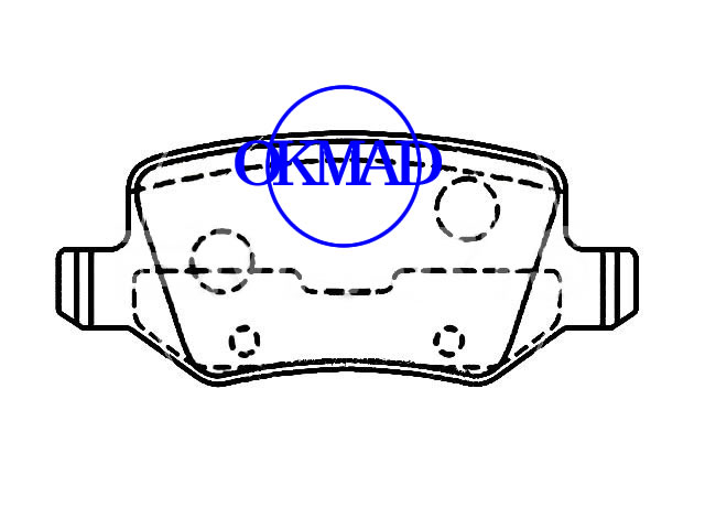 Mahindra XUV 500 MERCEDES BENZ W168 W169 W245 VANEO Pastilha de freio FMSI:8467-D1358 OEM:1684200420 FDB1782 GDB1433 GDB1481 WVA:23138, F1358