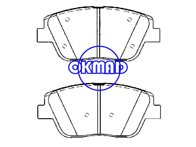 HYUNDAI Sonata KIA Optima ผ้าเบรค FMSI:8595-D1444 OEM:58101-3QA10 WVA:25644 24645 25646, F1444