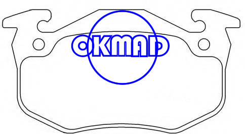 CITROEN SAXO XSARA ZX PEUGEOT 106 205 206 306 309 RENAULT 11 19 Clio MEGANE Pastilha de freio FMSI:8658-D1458 8658-D1482 OEM:4250.42 FDB558 GDB1305 WVA:20973 20974, F1458