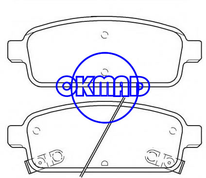 BUICK EXCELLE CHEVROLET Orlando Volt CRUZE TRAX OPEL AMPERA ASTRA Pastilha de freio FMSI:8668-D1468 OEM:13319294 FDB4265 GDB1844 WVA:25096 25097 25098, F1468