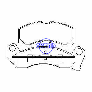 FORD Country Squire Crown Victoria FORD LTD LINCOLN Continental MERCURY Colônia Mark Grand Marquis Pastilha de freio FMSI: 7082E-D346 7082A-D150 OEM: D9AZ-2001-E TRW: GDB4075, F150