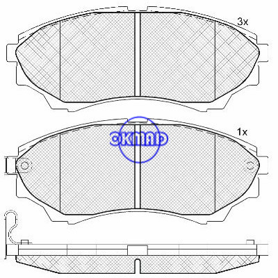 MAZDA B-SERIE/BT-50, plaquette de frein FORD RANGER FMSI:D1574-8784,OEM:UMY4-33-28Z,WVA24353,E8139,F1574
