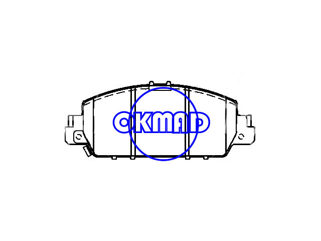 HONDA Accord HR-V JADE MPV XR-V ODYSSEY MPV VEZEL Plaquette de frein FMSI:8883-D1654 OEM:45022-T2G-A00 GDB3615 WVA:25792, F1654