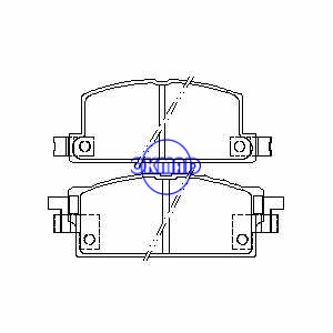 CHEVROLET TRUCK LUV ISUZU I-Mark Coupe Pickup Pastilha de freio FMSI: 7117-D194 OEM: 4317973 FDB295 FDB327 TRW: GDB780 WVA: 21254 21255 21692 21693, F194