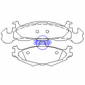 CHRYSLER LeBaron Laser Nova Yorker Town & Country Saratoga DODGE Áries 600 Daytona Lancer PLYMOUTH Acclaim Caravelle Pastilha de freio FMSI: 7133A-D219 7133B-D219 OEM: 04383658 FDB922 TRW: GDB4003 WVA: 21810 21811, F219