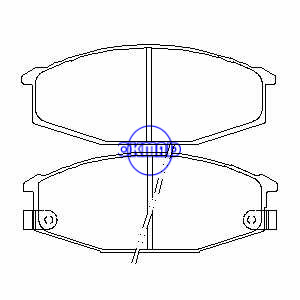 NISSAN 280ZX Urvan Box Bus Pastilha de freio FMSI: 7145-D229 OEM: 41060-C7090 TRW: GDB7605 WVA: 20628 20832 20855, F229