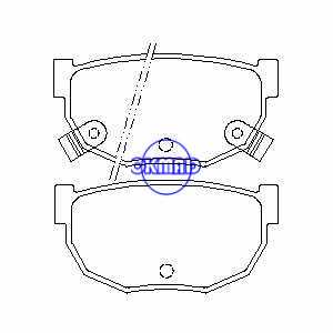 NISSAN 200SX 280ZX 300ZXブレーキパッドFMSI：7146-D230 OEM：44060-35F90 TRW：GDB3008 GDB368 WVA：21122 21222 21223、F230