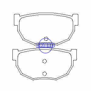 NISSAN 280ZX 300ZX Bluebird Silvia 200SX Maxima Pastilha de freio FMSI: 7146-D232 7146-D231 OEM: 44060-01P91 FDB284 TRW: GDB306 WVA: 21122, F231